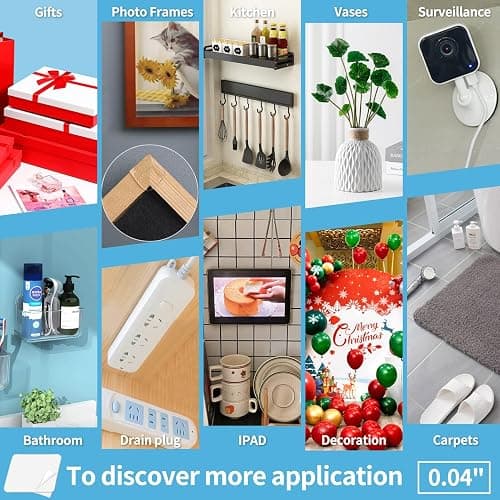 Art3d Double-Sided Mounting Tape (10FT), Multipurpose Removable Adhesive Foam Tape, Transparent, Household thumbnail 5