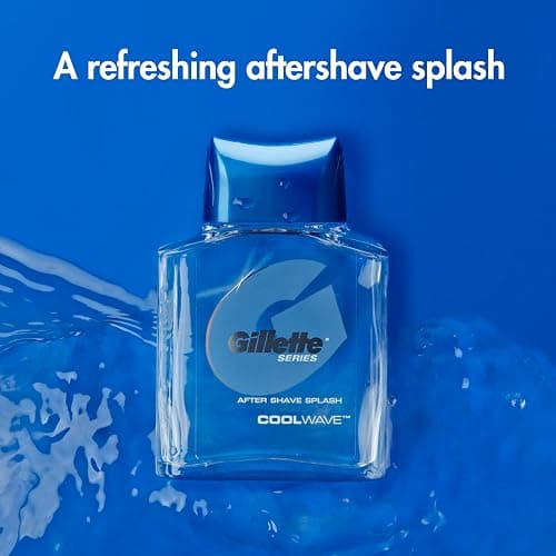 Gillette Series Cool Wave After Shave, Aftershave for Men, After Shave Cologne Men, 3.3 fl oz, 100 ml, After Shave Lotion for Men, Post Shave Balm Men, Aftershave, Mens Aftershave, Aftershave Balm thumbnail 2