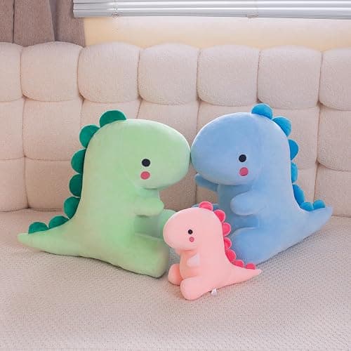 Alwoligag 10.8 Inch Cute Pink Dinosaur Plush Toy - Soft Stuffed Animal Gift thumbnail 9