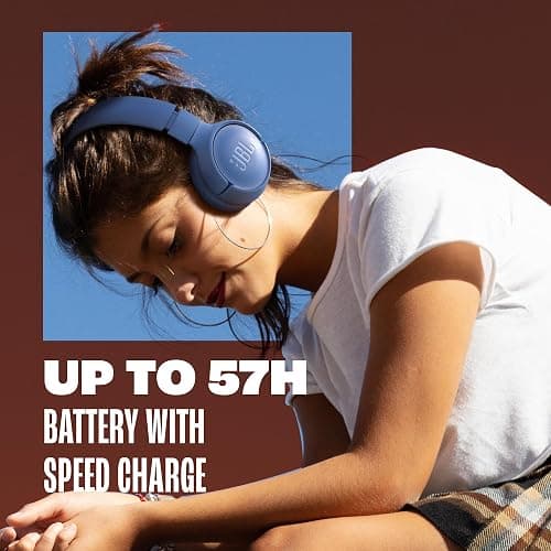 JBL Tune 520 BT Wireless On-Ear Headphones with JBL Pure Bass Sound, Bluetooth 5.3, Hands-Free Calls and 57-Hour Battery Life, Black thumbnail 9