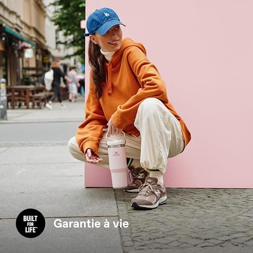 STANLEY Flip Straw Tumbler 1.0 Gourde Avec Paille 0.89L - Froid Pendant 12 Heures - Gourde Isotherme - Sans BPA - Thermos Facile à Transporter - Va au Lave-Vaisselle - Rose Quartz thumbnail 5