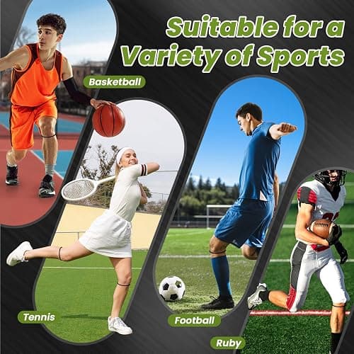 Aolabela 2PCS Patellar Tendon Knee Strap Knee Band for Knee Pain Relief Patella Band for Basketball Running Sports Breathable Patellar Tendon Support Strap thumbnail 6