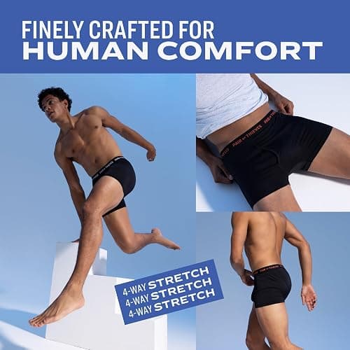 Pair of Thieves Men's Underwear Boxer Briefs - Soft Cotton Boxer Briefs for Men Pack - 4 Pack Tagless Mens Underwear thumbnail 4
