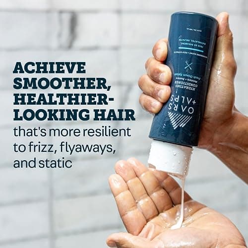 Oars + Alps Men's Sulfate Free Hair Shampoo and Conditioner Set for Men & Women, Infused with Kelp & Algae Extracts, Nourishing & Moisturizing, Paraben Free, Fresh Ocean Splash Scent, 2pk, 13.5oz thumbnail 4