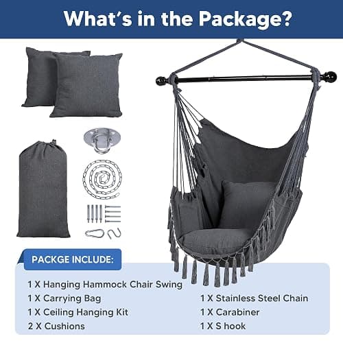 hanging chair WITH SUPPORTS thumbnail 6