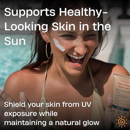 Sky and Sol Mineral Sunscreen SPF 50 for Face & Body, 3 oz | Non-Nano Zinc Oxide & Grass-Fed Tallow, No White Cast, Water Resistant 80 Minutes, Fragrance-Free, Reef-Conscious, Non-Greasy Formula thumbnail 4