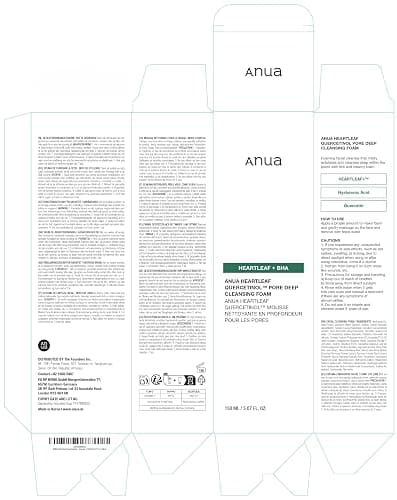 Anua Heartleaf Quercetinol Pore Deep Cleansing Foam, Facial Cleanser, for Double Cleansing, BHA, Hyaluronic Acid, Glycerin, Face Wash, Blackhead Remover, Korean Skincare, 5.07 fl.oz thumbnail 7