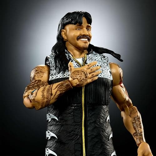 Mattel WWE Ultimate Edition Action Figure & Accessories Set, “Dirty” Dominik Mysterio 6-inch Collectible with Swappable Heads & Hands, 30 Articulation Points thumbnail 2