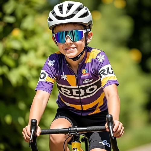 AGGKKY Polarized Kids Sunglasses, Youth Baseball Sunglasses for Boys Girls, Cycling Sun Glasses UV400 for Kids Ages 8-14 thumbnail 2