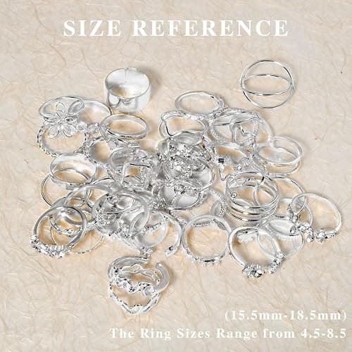 CHICUTIE Gold Knuckle Rings Set For Women Stackable Joint Finger Midi Rings Dainty Cubic Crystal Zirconia Simple Hollow Twist Cute Rings Pack Jewelry Gift thumbnail 7