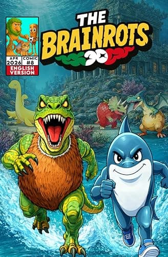 THE BRAINROTS #8 - Issue Eight [English Version] - The Comic with the Italian Brainrot Characters [Brainrot Cup Story 1/3]: 3 Complete Comic Stories ... Brainrot characters [ English Version ]) - Image 1