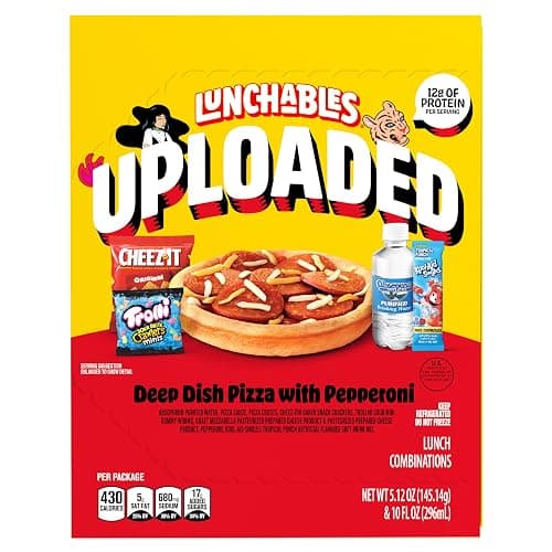 Lunchables Uploaded Deep Dish Pizza with Pepperoni Snack Kit, 15.12 oz Box thumbnail 9