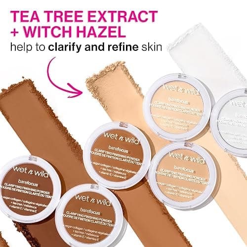 wet n wild Bare Focus Clarifying Finishing Powder | Matte | Pressed Setting Powder Translucent thumbnail 2