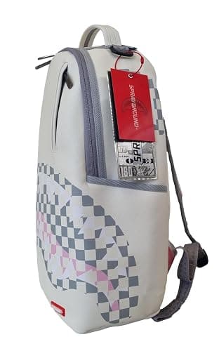 SPRAYGROUND Limited Edition 910B7420NSZ Cream Check Shark Central Savage Backpack, cream, M thumbnail 7