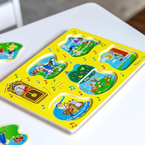 Melissa & Doug Nursery Rhymes 1 Light-Activated Sound Puzzle - 6 Pieces thumbnail 10