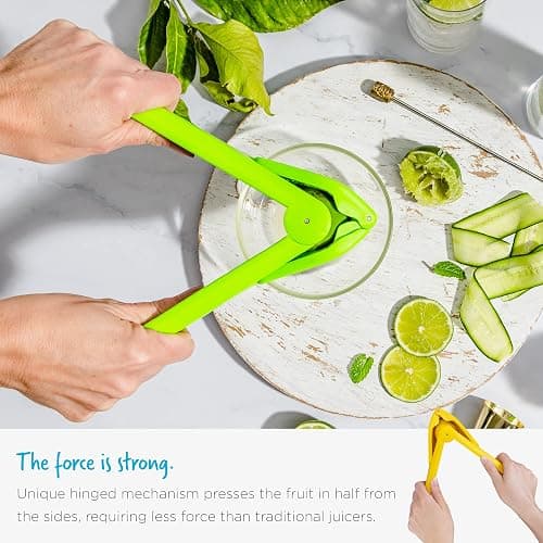 Dreamfarm Fluicer Fold-Flat Citrus Juicer - Lemon Easy, manual fresh lemon juice squeezer with pip catcher, suits lemons and limes, compact storage, 10" | Space-saving storage, gets every last drop thumbnail 7