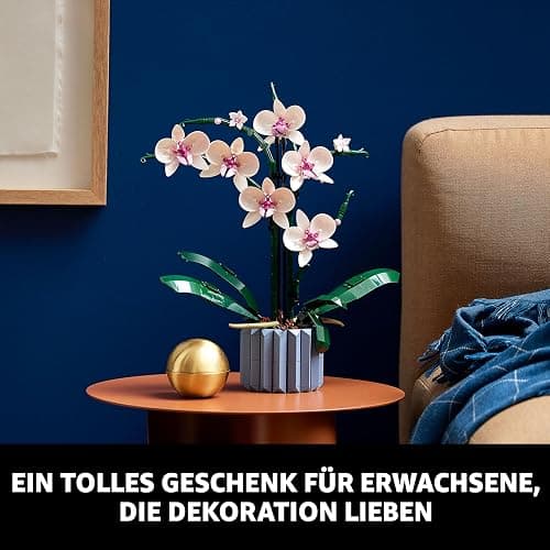 LEGO Botanicals Orchidee - Künstliche Pflanzen Set mit weißen und rosa Blumen - Modellbausatz für Erwachsene - Home und Zimmer-Deko - Botanik Kollektion - Geschenke für Frauen und Männer 10311 thumbnail 6