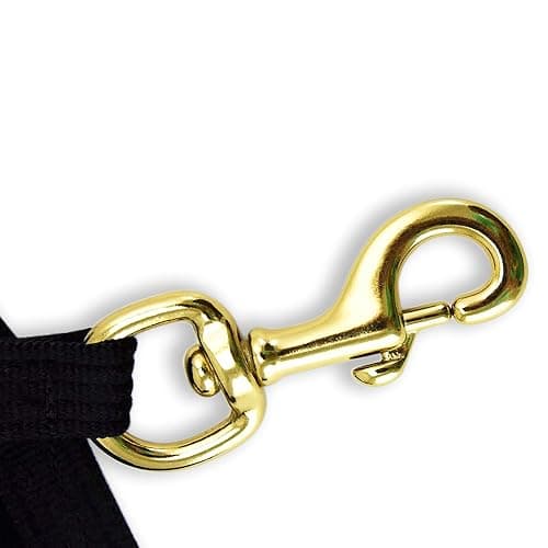 Southwestern Equine Lunge Line for Horses Cotton Horse Lunge Line with Bolt Snap & Rubber Stop (Black, 24') thumbnail 2