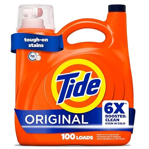 Tide Laundry Detergent Liquid, Original Scent, Works on 100% of Common Stains, Laundry Soap, Liquid Laundry Detergent, 100 Loads, 3.9 L - Image 1