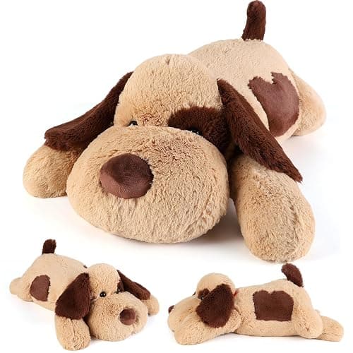 meowtastic Dog Weighted Stuffed Animals, Plush Pillow for Kids | 22 Inch, 4.5lbs - Image 1