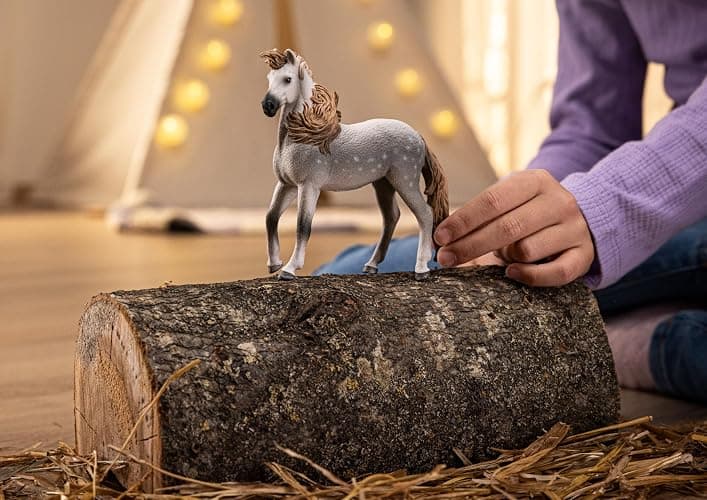 Schleich Horse Club - Andalusian Stallion - 5" Hand-Painted Collectable, Realistic Toy Horse Figurine for Girls and Boys. Durable Educational Figure for Fun Imaginative Play. Kids Toys Ages 5+ 14894 thumbnail 2