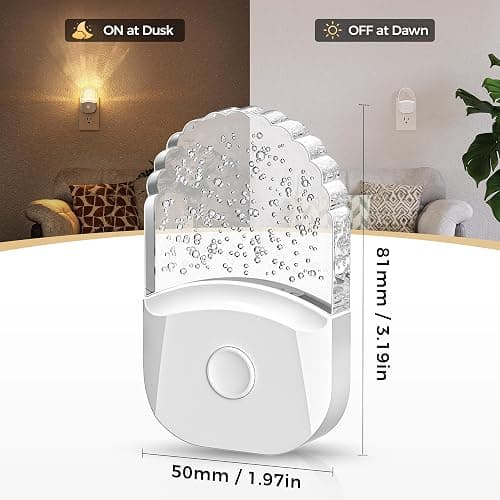 Night Lights Plug Into Wall [2 Pack], Color Changing Night Light for Kids, 8-Color RGB LED Nightlight with Dusk to Dawn Sensor for Bathroom Decor, Children Room, Gift thumbnail 3