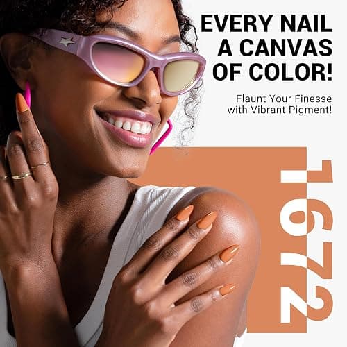 MelodySusie Thick Caramel Nude Gel Nail Polish,0.5fl oz Soak Off UV LED Pumpkin Orange Gel Polish Halloween Christmas Gift for Women Nail Art Manicure Salon DIY Nail Design Decoration at Home-1672 thumbnail 4