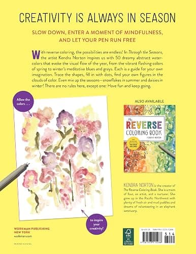 The Reverse Coloring Book™: Through the Seasons: The Book Has the Colors, You Make the Lines thumbnail 2
