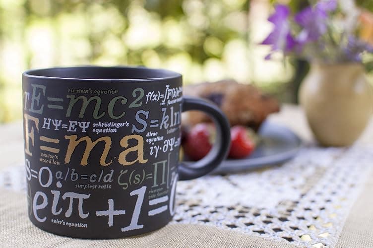 The Unemployed Philosophers Guild Math Mug - Sip Your Coffee While Learning Famous Mathematical Formulas and Equations, Comes in a Fun Gift Box, 14oz thumbnail 4