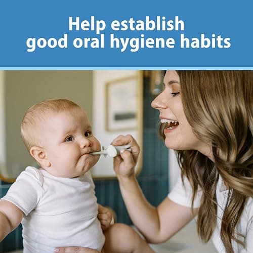 Dr. Brown's Infant-to-Toddler Toothbrush, Elephant, Mint, 0-3 Years thumbnail 8