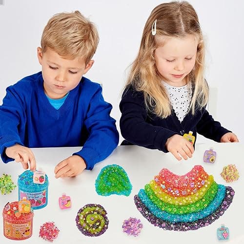 Okaybee 6 Pack Bingsu Crunchy Slime Kit, Rainbow Slime for Kids, with Cute Slime Charms & Add-ins, Slime Party Favors Sensory Toys, Holiday Birthday Easter Hallowmas Christmas Girls Gift & Boys Gift thumbnail 5
