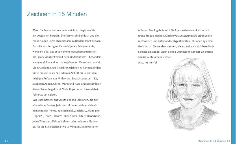 Die Kunst des Zeichnens 15 Minuten - Gesichter.: Mit gezieltem Training in 15 Minuten zum Zeichenprofi thumbnail 6