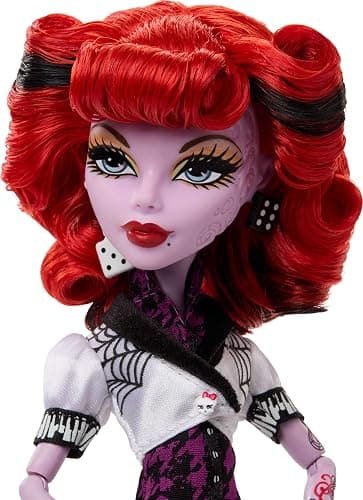 Monster High Boo-riginal Creeproduction Doll, Operetta Collectible Reproduction with Doll Stand, Diary, and Pet Spider Memphis “Daddy O” Longlegs thumbnail 3