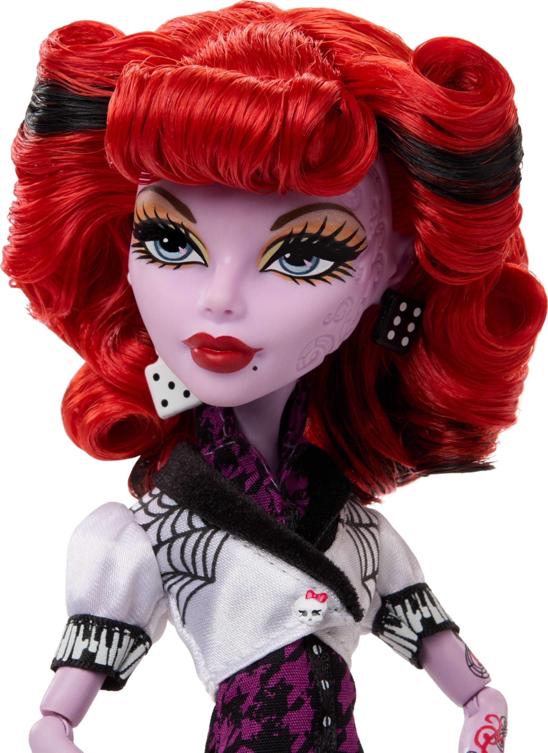 Monster High Boo-riginal Creeproduction Doll, Operetta Collectible Reproduction with Doll Stand, Diary, and Pet Spider Memphis “Daddy O” Longlegs thumbnail 3