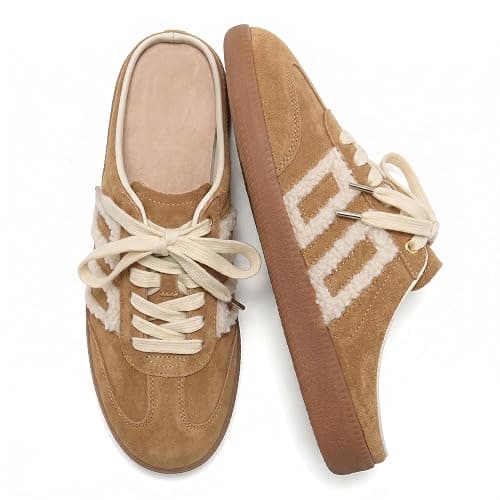 FJQNXGY Women's Slip On Sneakers Mule Backless Fashion Sneakers Casual Slides Sneakers Comfortable Casual Walking Shoes - Image 1