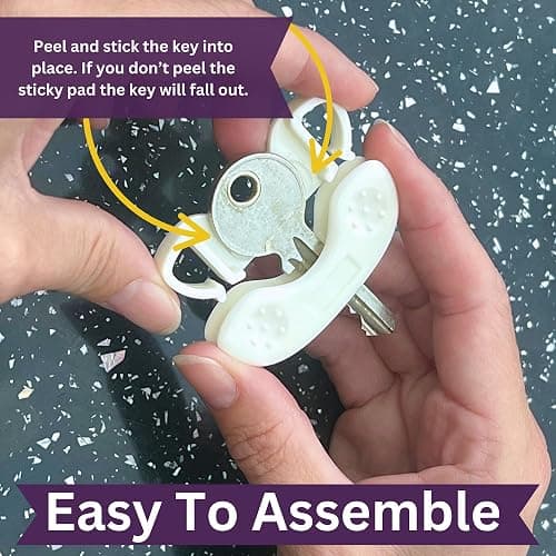 Keywing Key Turner Aids 4-Pack - Ergonomic Key Holder for Arthritis, Elderly, and Weak Hands | Easy Grip | Mobility Aids for Yale-Style Keys thumbnail 4