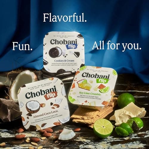 Chobani, Flip, Low-Fat Greek Yogurt Cookies & Cream, 4.5oz thumbnail 6