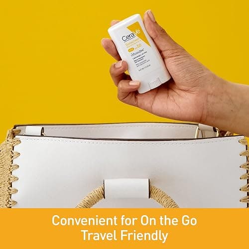 CeraVe Mineral Sunscreen Stick SPF 50, Broad Spectrum SPF + Hyaluronic Acid + Ceramides, Titanium Dioxide & Zinc Oxide, 100% Mineral Face Sunscreen Stick, Fragrance Free & Oil Free thumbnail 4