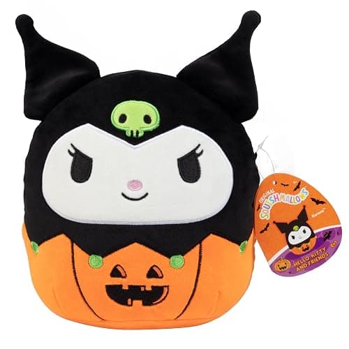 Squishmallows Original 8-Inch Kuromi Jack O' Lantern- Hello Kitty - Official Jazwares Halloween Pumpkin Plush - Collectible Soft & Squishy Sanrio Stuffed Animal Toy - Gift for Kids, Girls & Boys - Image 1