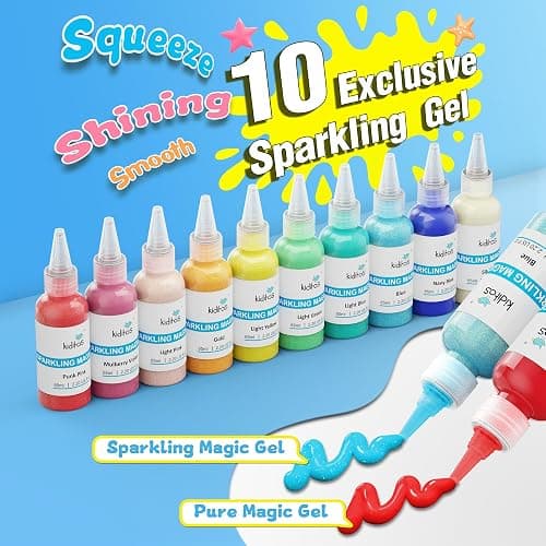 Kiditos Magic Water Elf Toy Kit–Squishies for Kids, 20 Gels & 10 Molds, Magic Gel Water Pets Sensory Toy, Fun DIY Craft Kit, Party Favors, Birthday & Christmas Gifts for Kids Ages 3+ thumbnail 4