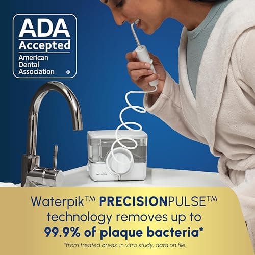 Waterpik ION Professional Water Flosser, Rechargeable and Portable for Teeth, Gums, Braces, 10 Settings, 7 Flossing Tips For Multiple Users And Needs, ADA Accepted, WF-12 White, Packaging May Vary thumbnail 3