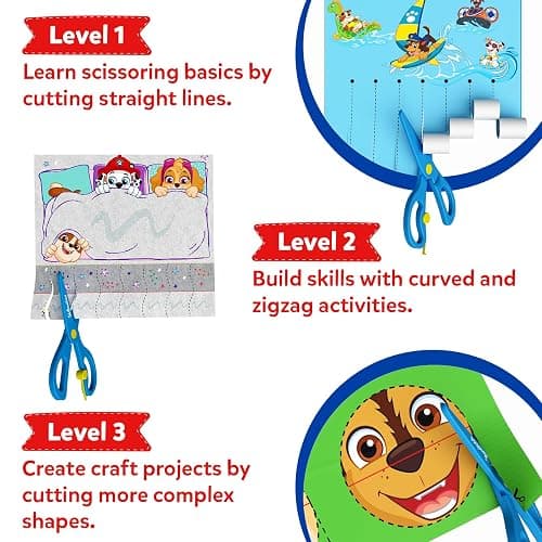 Skillmatics Scissor Skills Activity Book - Snip Snip PAW Patrol, Stocking Stuffers, Preschool Cutting & Creative Activities, Felt Craft Kit, Fine Motor Skills, Christmas Gifts for Ages 3, 4, 5, 6, 7 thumbnail 5