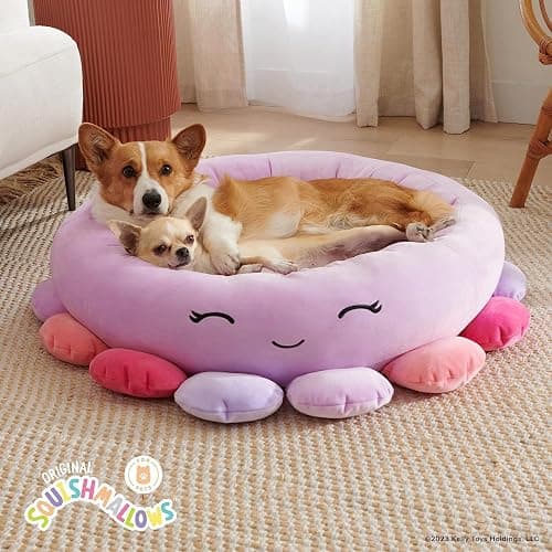 Squishmallows 24-Inch Beula Octopus Pet Bed - Medium Ultrasoft Official Squishmallows Plush Pet Bed - Image 1
