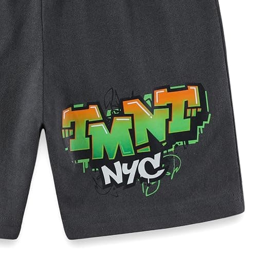 Nickelodeon Teenage Mutant Ninja Turtles Boys Short Sleeve T-Shirt and Short Set for Toddler and Big Kids thumbnail 7