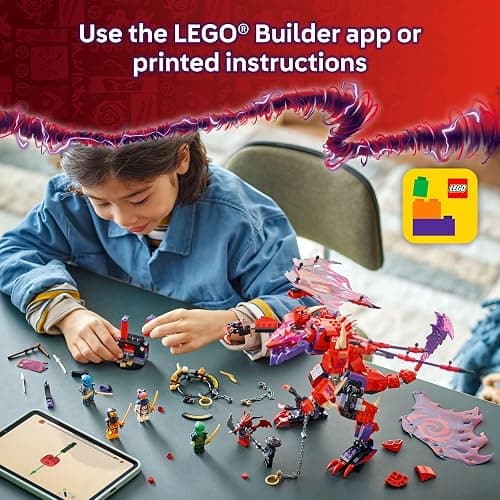 LEGO NINJAGO Thunderfang Dragon of Chaos Building Toy for Kids Ages 8+ - Dragon Rising Playset with 6 Minifigures and Poseable Figure - Birthday Gift Idea for Boys and Girls - 71832 thumbnail 6