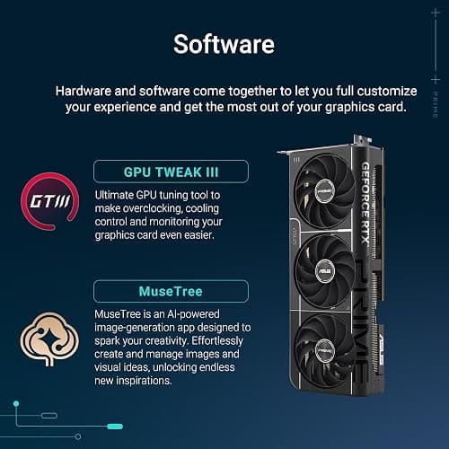 ASUS The SFF-Ready Prime GeForce RTX™ 5080 OC Edition 16GB GDDR7 Graphics Card (PCIe® 5.0, 16GB GDDR7, HDMI®/DP 2.1, 2.5-Slot, Axial-tech Fans, Vapor Chamber, Dual BIOS) thumbnail 7