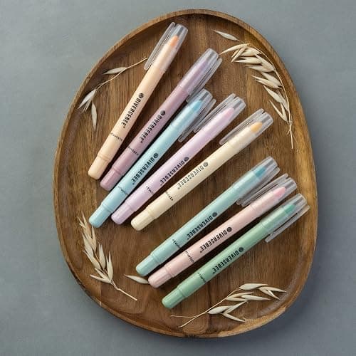 DIVERSEBEE Bible Highlighters and Pens No Bleed, 8 Pack Assorted Colors Gel Highlighters Set, Cute Bible Markers Study Journaling School Supplies and Accessories (Pastel) - Pastel thumbnail 5
