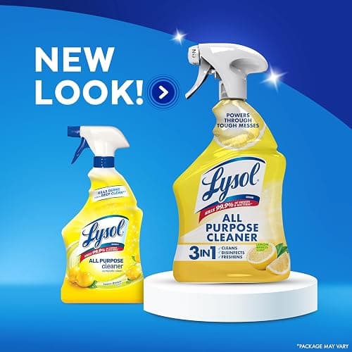 Lysol All Purpose Cleaner Spray, Multi-Purpose Disinfecting Spray, Kitchen & Bathroom Cleaner, Lemon Breeze Scent, 32 Fl Oz thumbnail 8