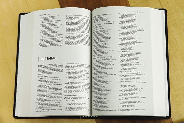 NIV, Gift and Award Bible, Leather-Look, Black, Red Letter, Comfort Print thumbnail 3