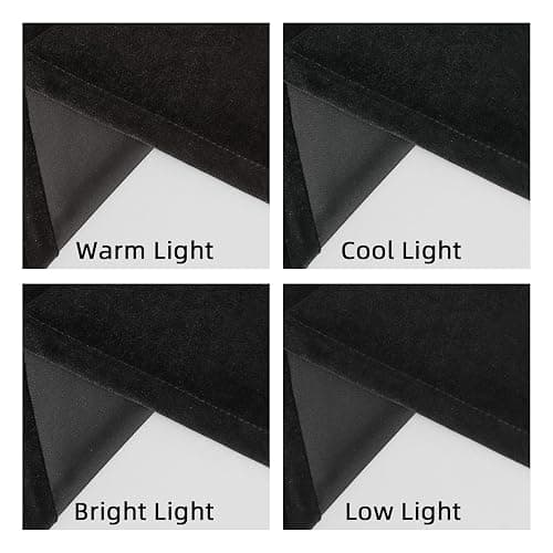 Joydeco Black Velvet Curtains 96 inch Length 2 Panels, Luxury Blackout Rod Pocket Thermal Insulated Window Curtains, Super Soft Room Darkening Drapes for Living Dining Room Bedroom,W52 x L96 inches thumbnail 6